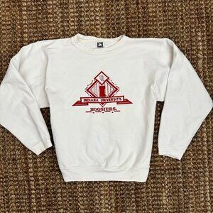 Vintage Indiana Hoosiers IU Crewneck Sweatshirt Embroidered Large Bloomi…
